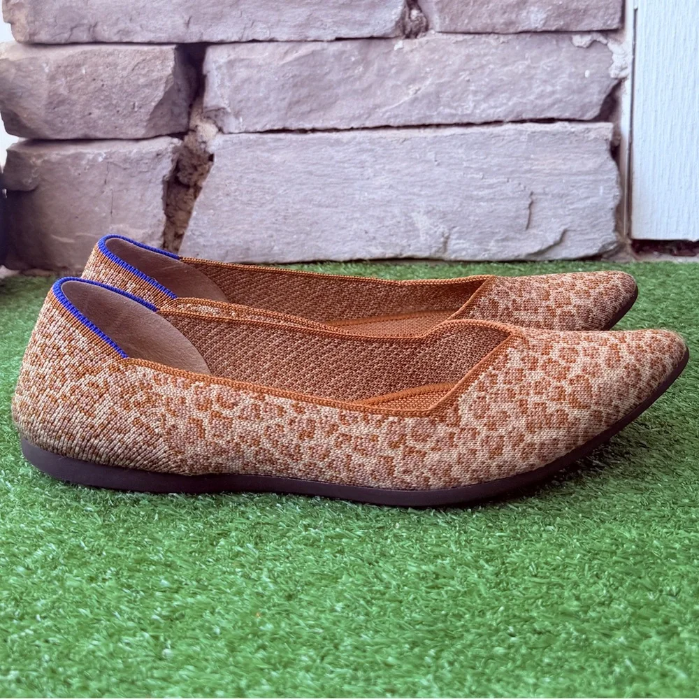 Rothy's The Point Flat Driftwood Spot Pattern Women’s Ballet Shoes - Picture 4 of 11